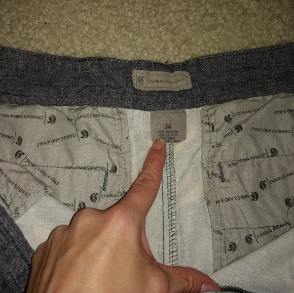 Mens Charles and a Half shorts - Picture 2 of 3